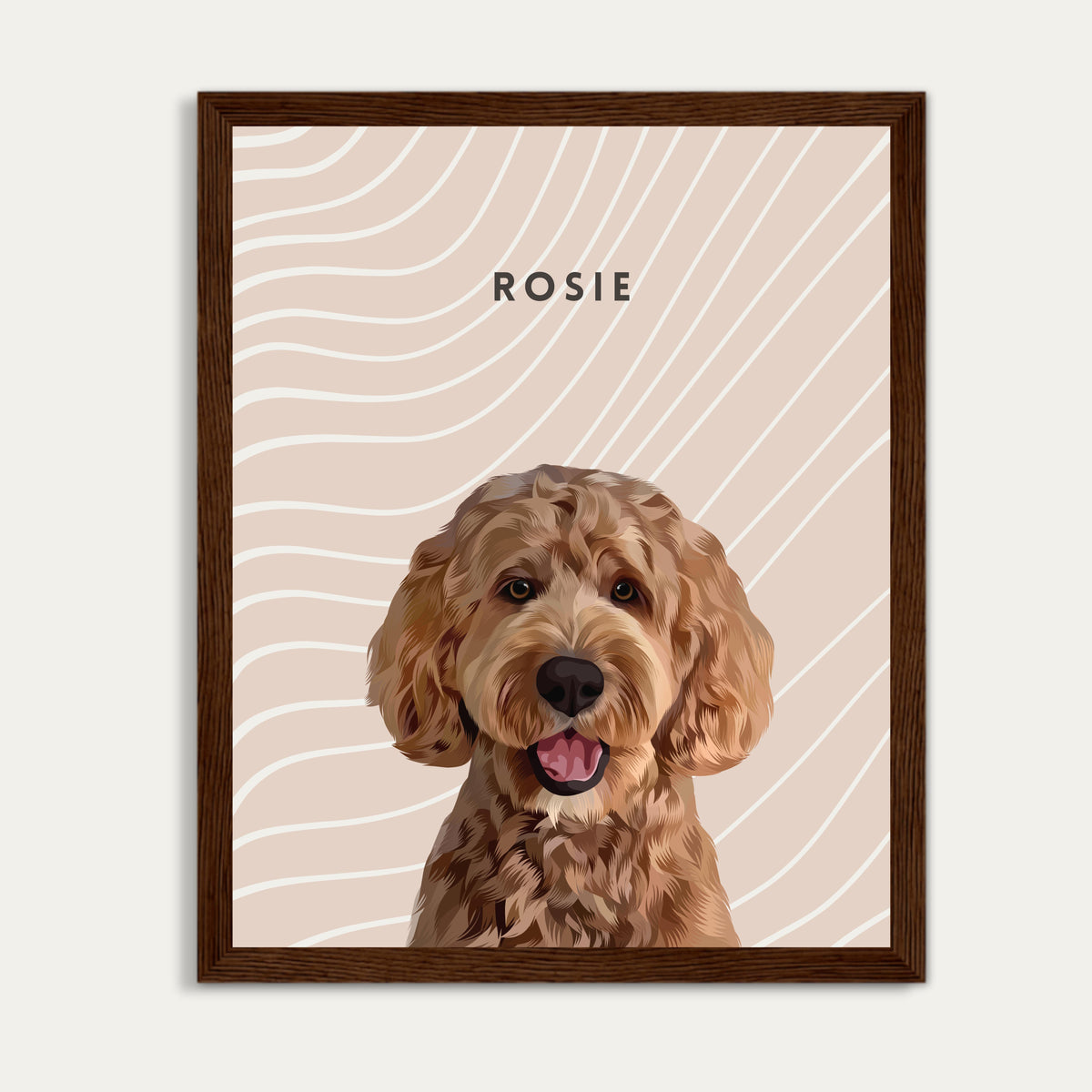 Dusty Lines - Walnut