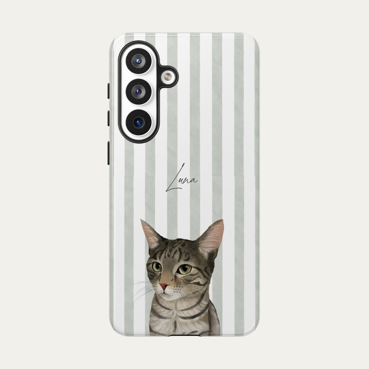 Sage Stripes - Half Body