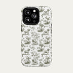 French bulldog Sage Green Toile phone Case