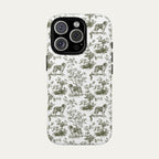 Saint Bernard Sage Green Toile phone Case