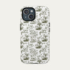Sphynx Cat Sage Green Toile phone Case