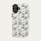 Scottish Fold Cat Sage Green Toile phone Case