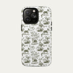 Bull Terrier Sage Green Toile phone Case