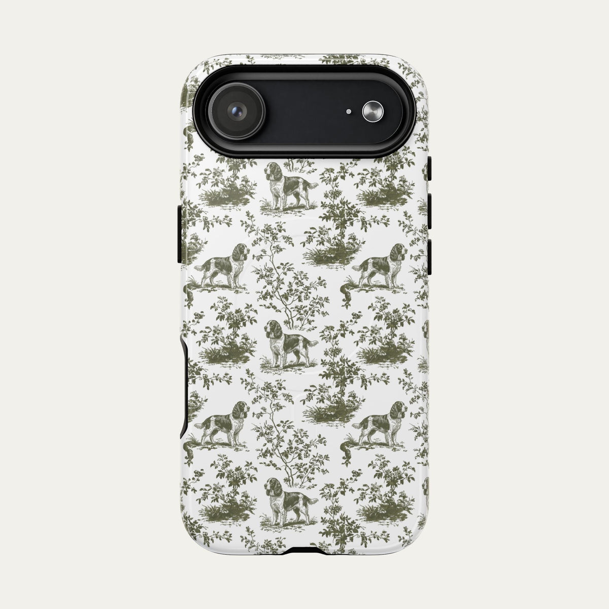 English Springer Spaniel Sage Green Toile phone Case