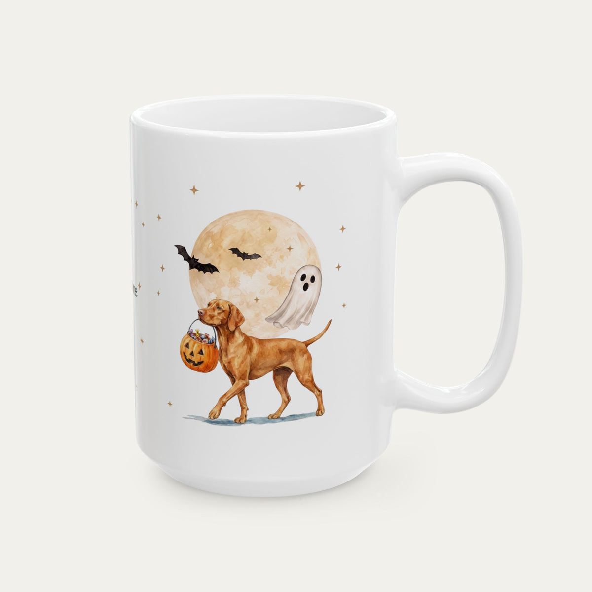 Custom Vizsla Halloween mug