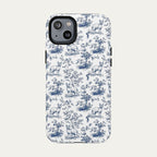 Sphynx Cat Blue Toile Phone case