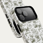 Husky Sage Green Toile phone Case