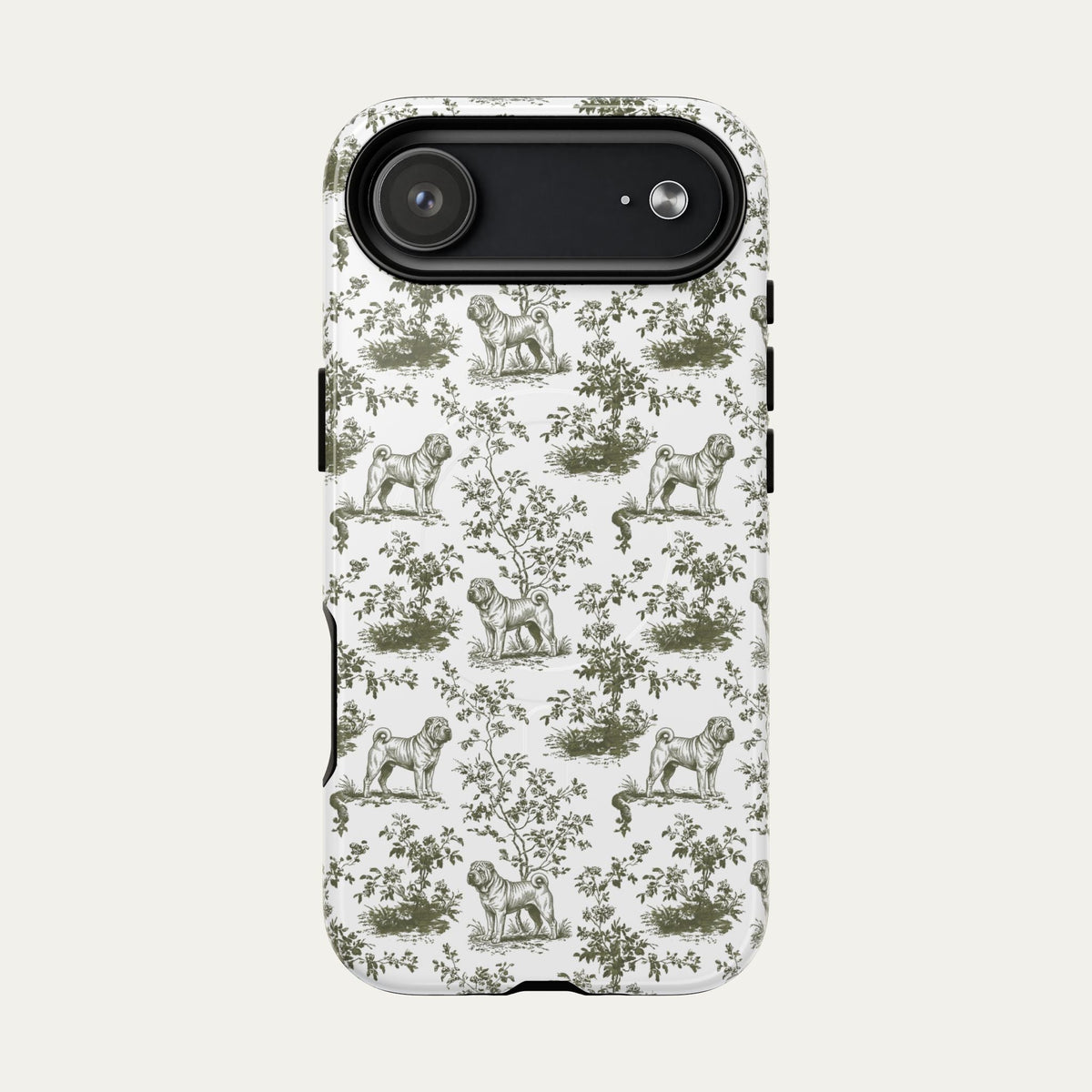 Shar Pei Sage Green Toile phone Case