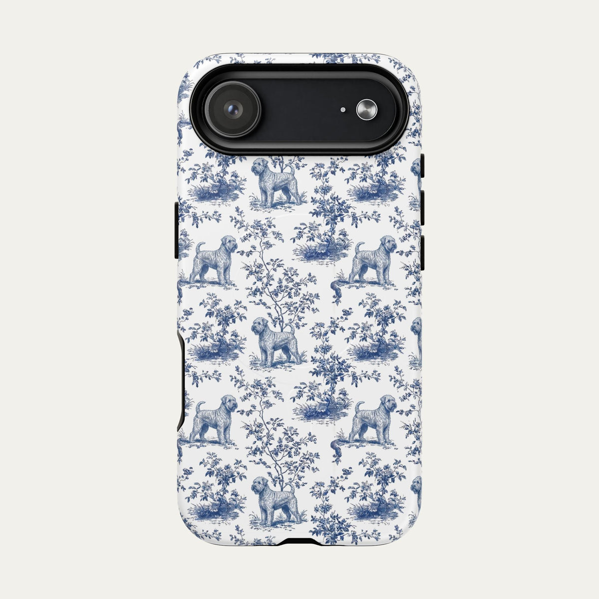 Wheaten Terrier Blue Toile Phone case