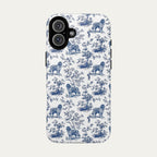 Newfoundland Blue Toile Phone case