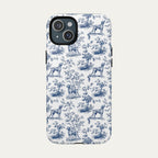 Vizsla Blue Toile Phone case