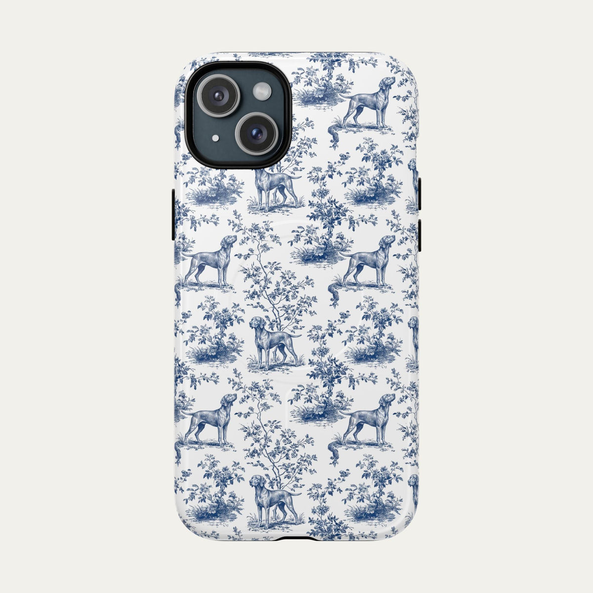 Vizsla Blue Toile Phone case