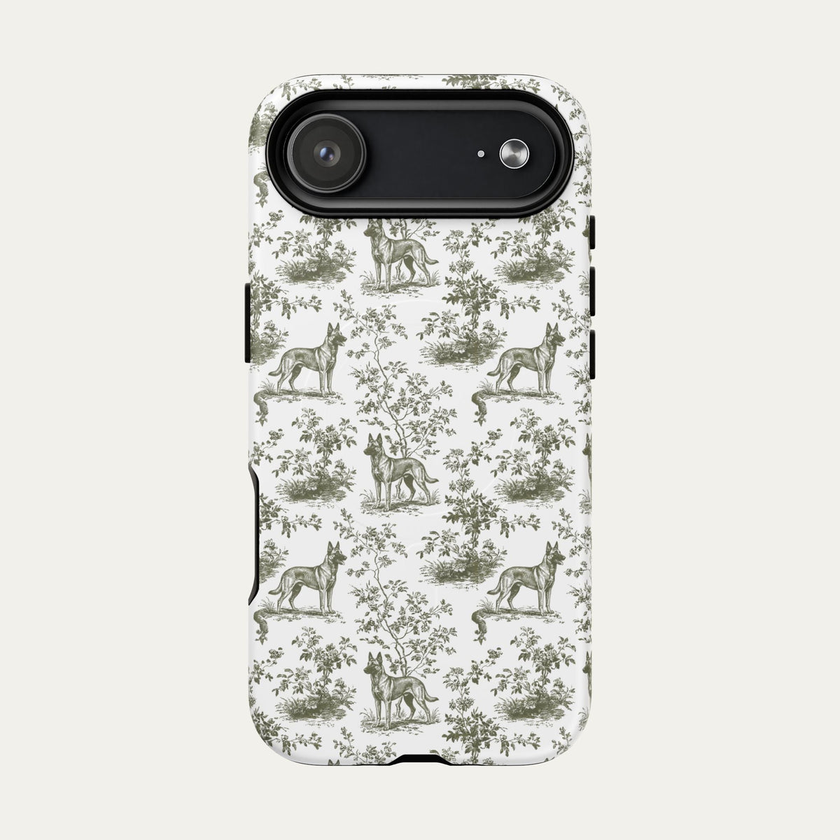 Belgian Malinois Sage Green Toile phone Case