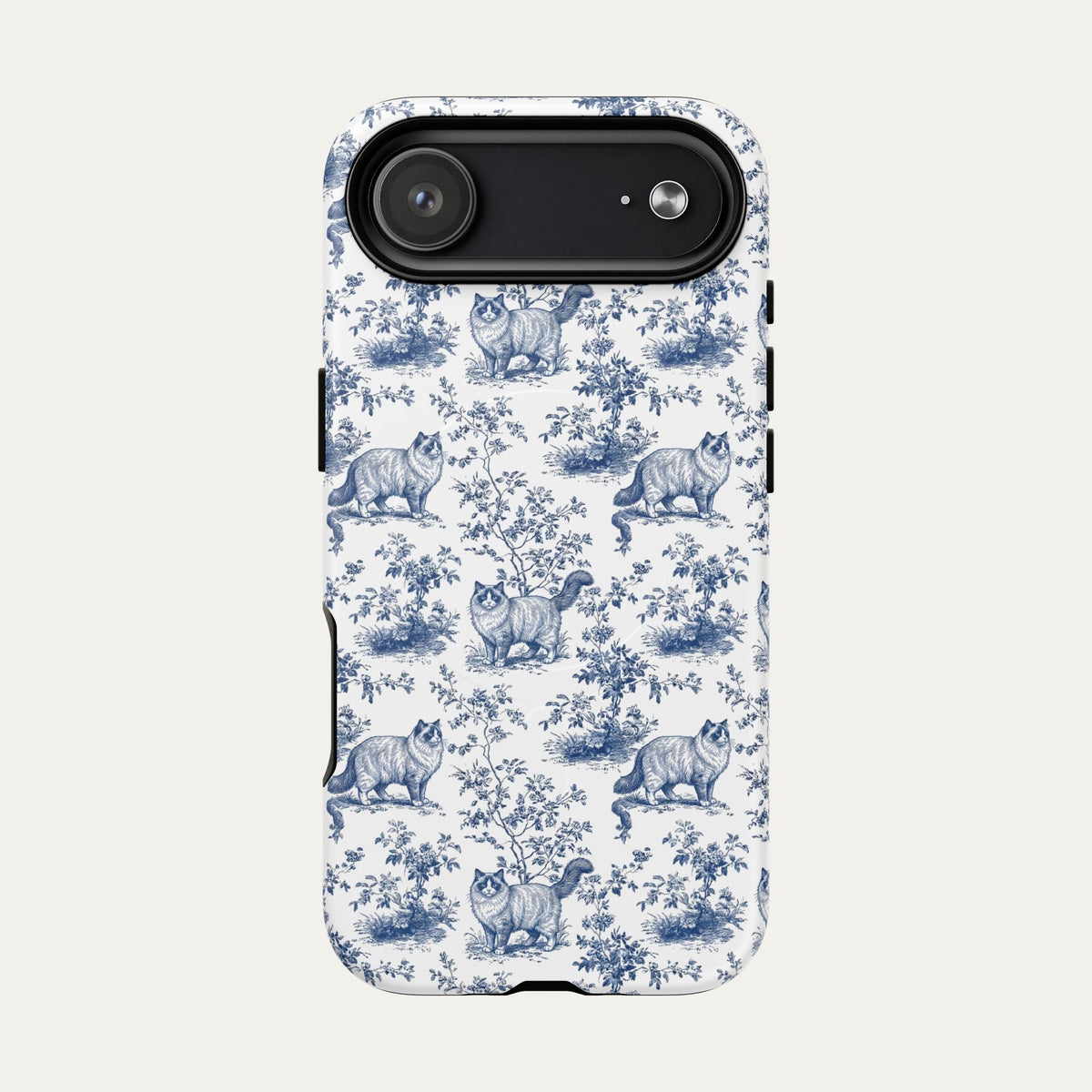 Ragdoll Cat Blue Toile Phone case
