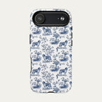 Saint Bernard Blue Toile Phone case