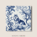Husky Ceramic Coaster French Toile