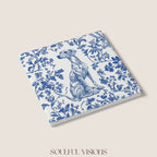 Whippet Ceramic Coaster French Toile
