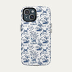 Basenji Blue Toile Phone case