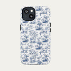 Maltese Blue Toile Phone case