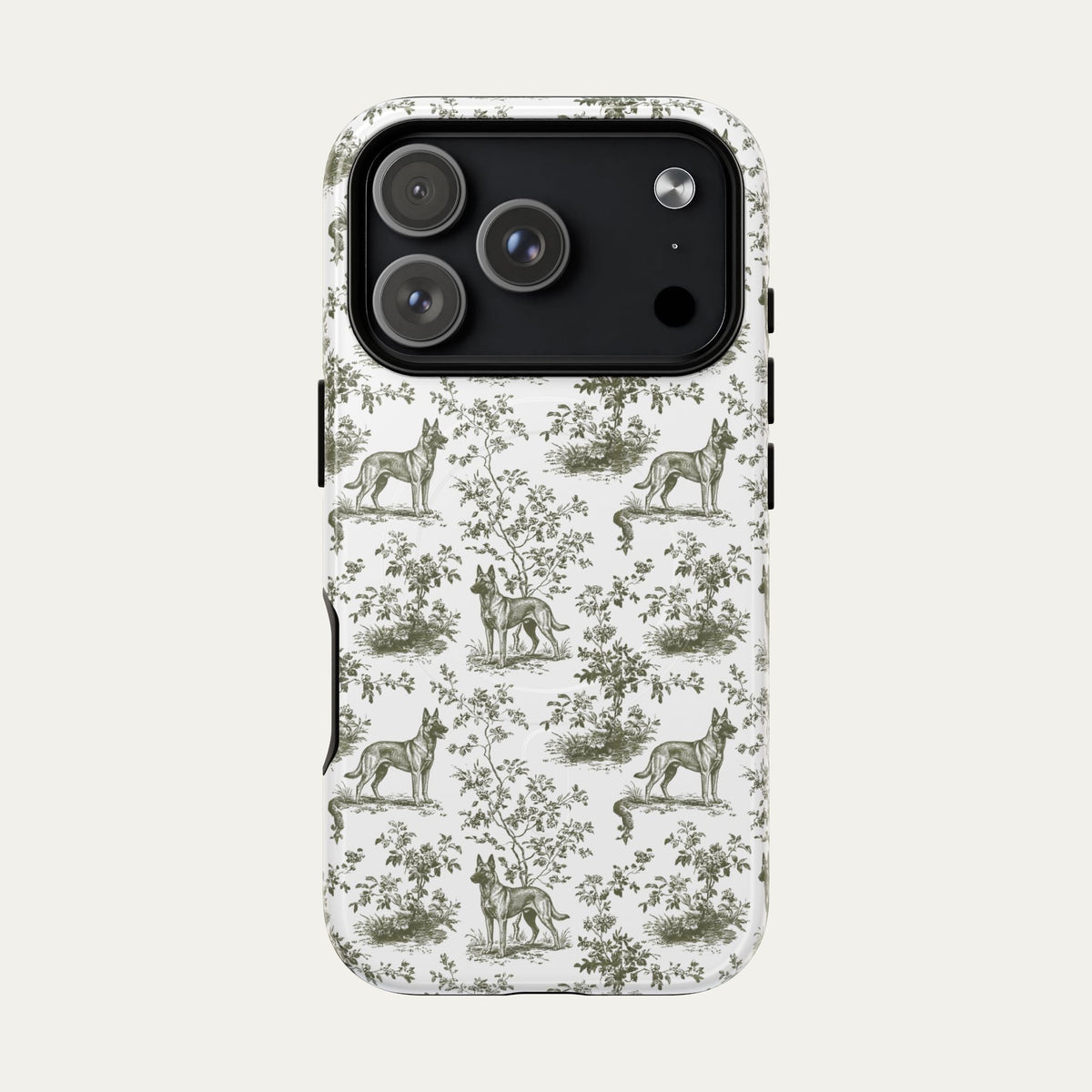 Belgian Malinois Sage Green Toile phone Case