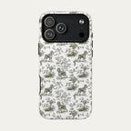 Schnauzer Sage Green Toile phone Case