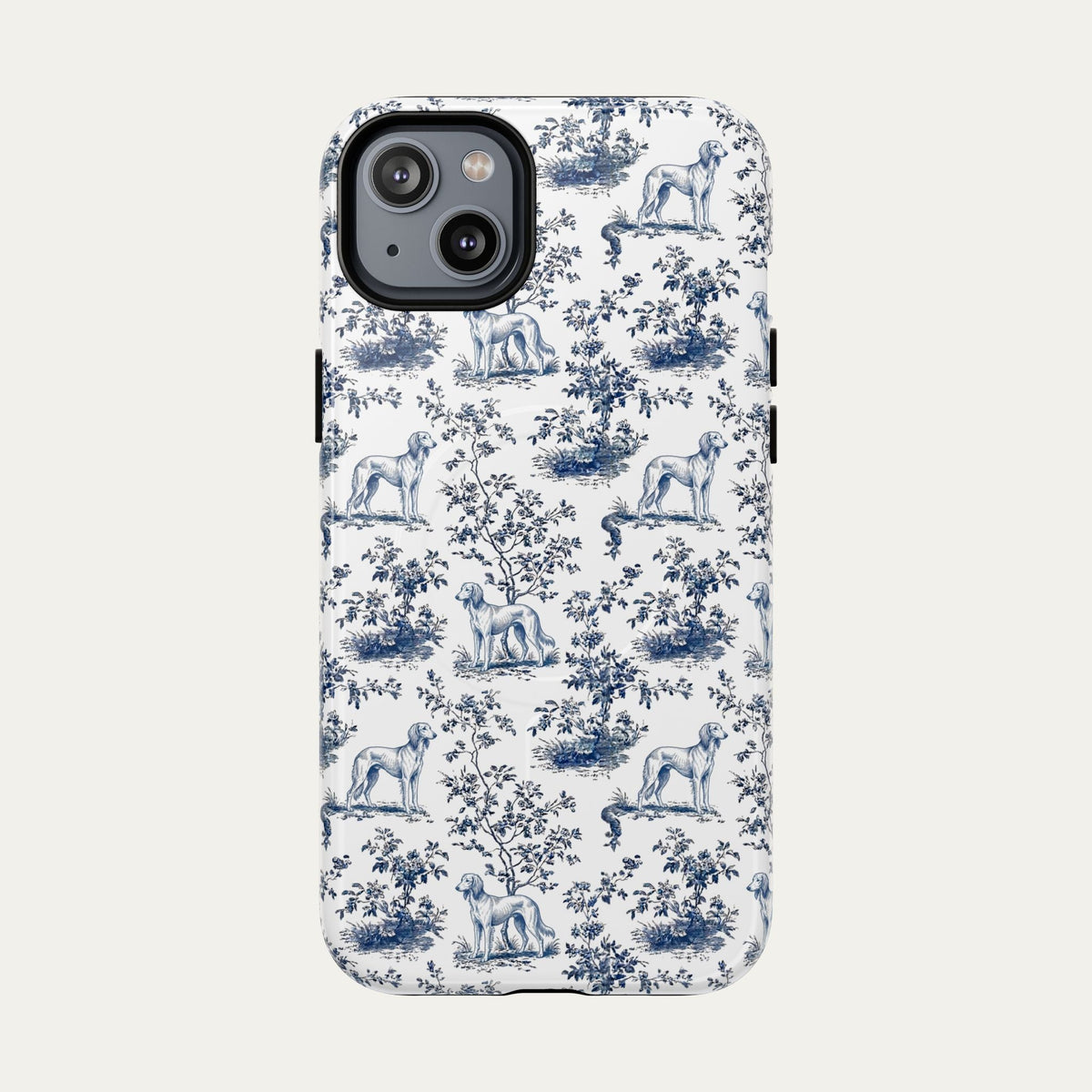 Saluki Blue Toile Phone case