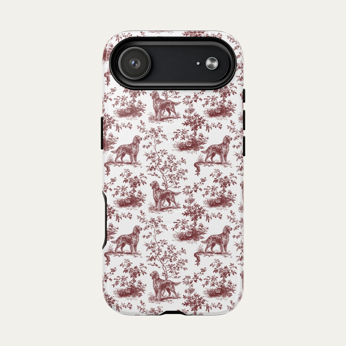 Irish Setter Burgundy Toile phone Case