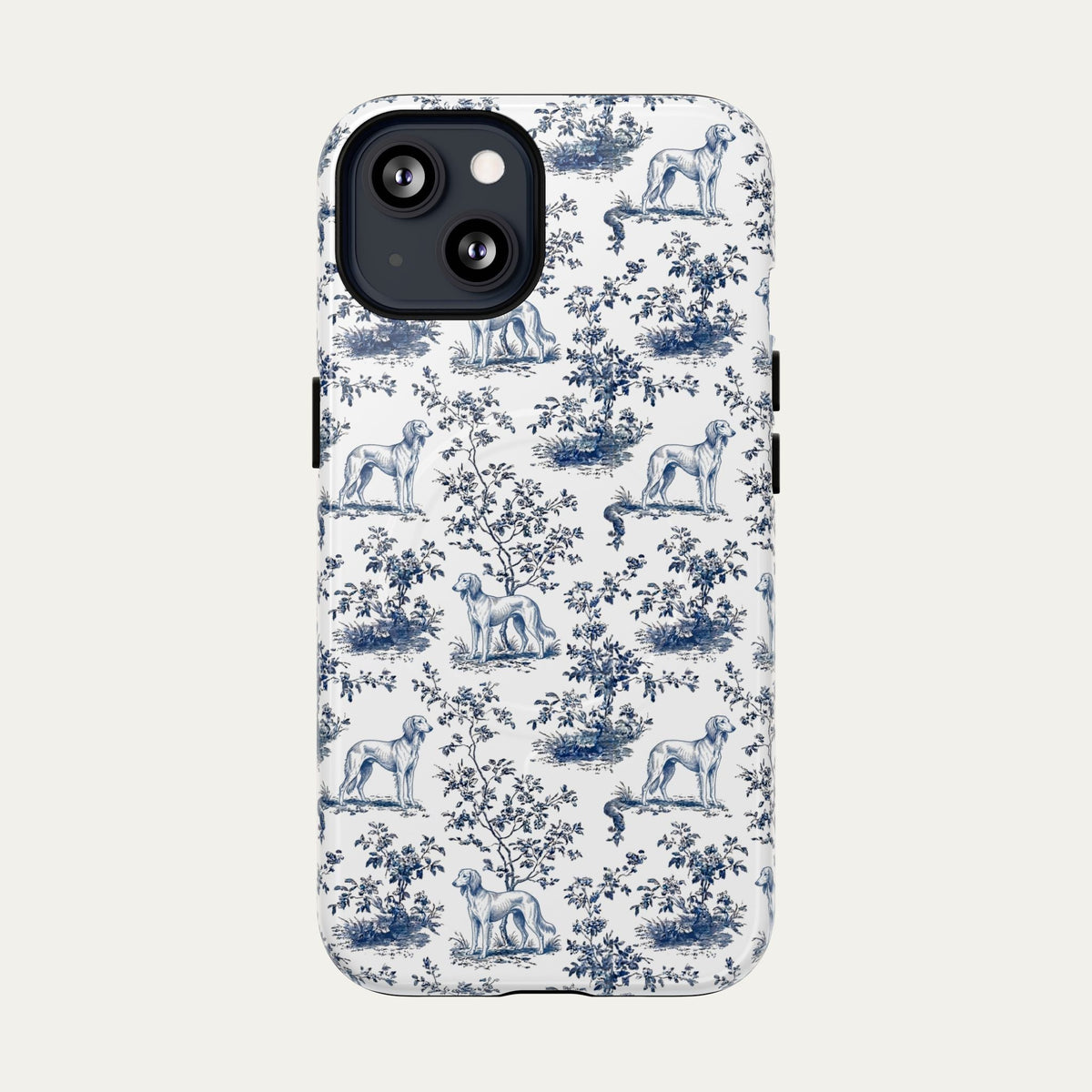 Saluki Blue Toile Phone case