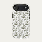 Maltese Sage Green Toile phone Case