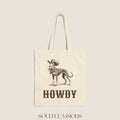 Howdy Whippet Tote Bag