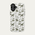 Bernese Mountain Sage Green Toile phone Case