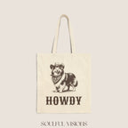 Howdy Shetland Sheepdog Tote Bag
