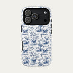 Husky Blue Toile Phone case