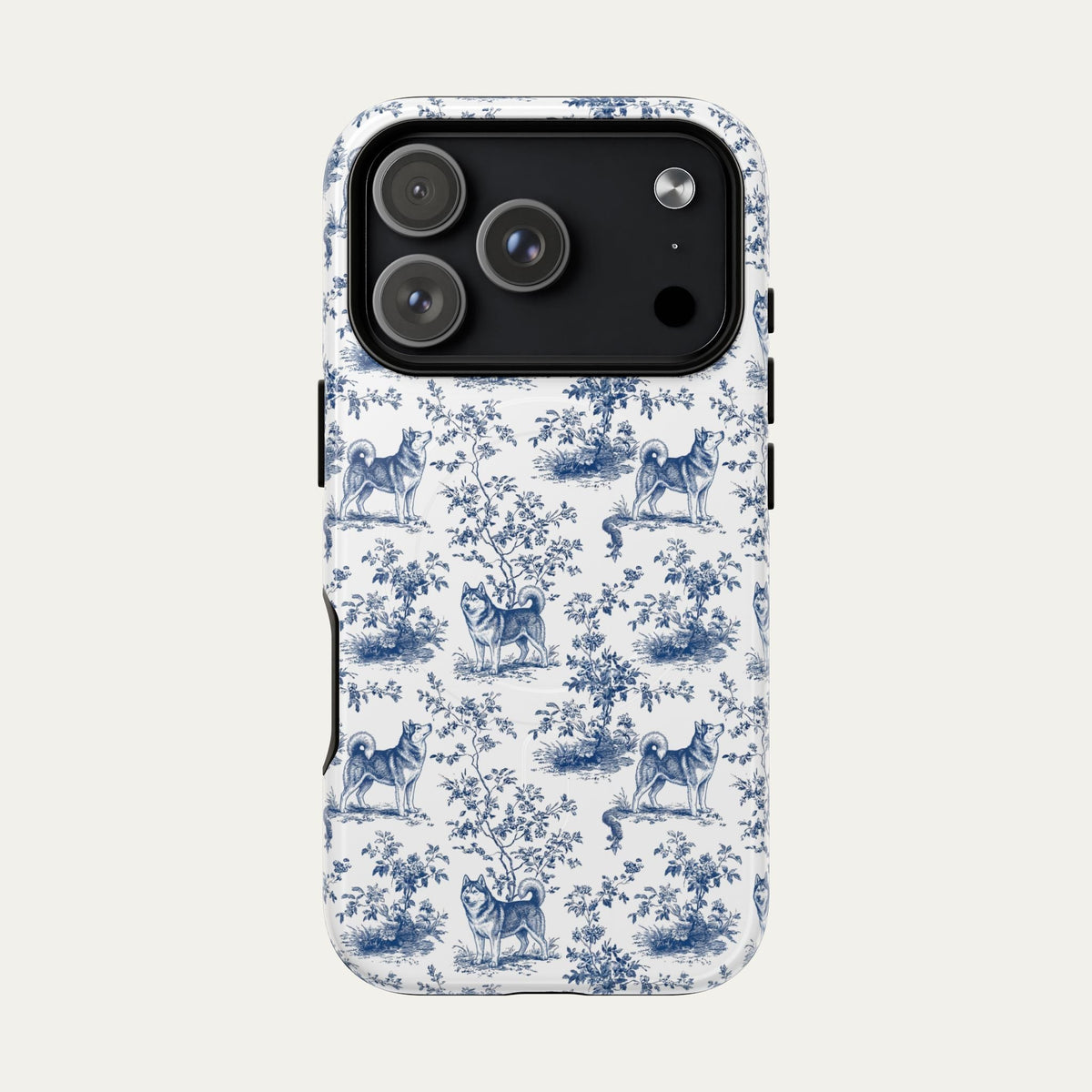 Husky Blue Toile Phone case
