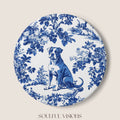 Pitbull Ceramic Coaster French Toile