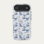 Alaskan Malamute Blue Toile Phone case