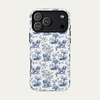 Havanese Blue Toile Phone case