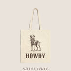 Howdy Weimaraner Tote Bag