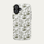 Shar Pei Sage Green Toile phone Case
