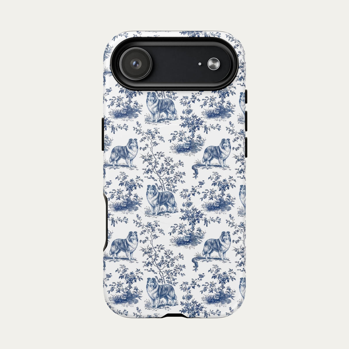 Shetland Sheepdog Blue Toile Phone case
