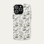 Boxer Sage Green Toile phone Case
