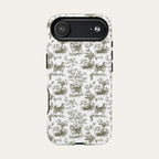 Husky Sage Green Toile phone Case