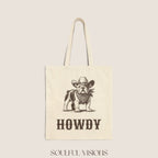 Howdy English Bulldog Tote Bag