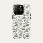 Chihuahua Shorthaired Sage Green Toile phone Case