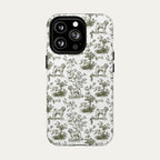 Shar Pei Sage Green Toile phone Case