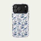 German Shepherd Blue Toile Phone case