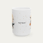 Custom Bernedoodle Halloween mug