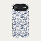 Wirehaired Pointing Griffon Blue Toile Phone case