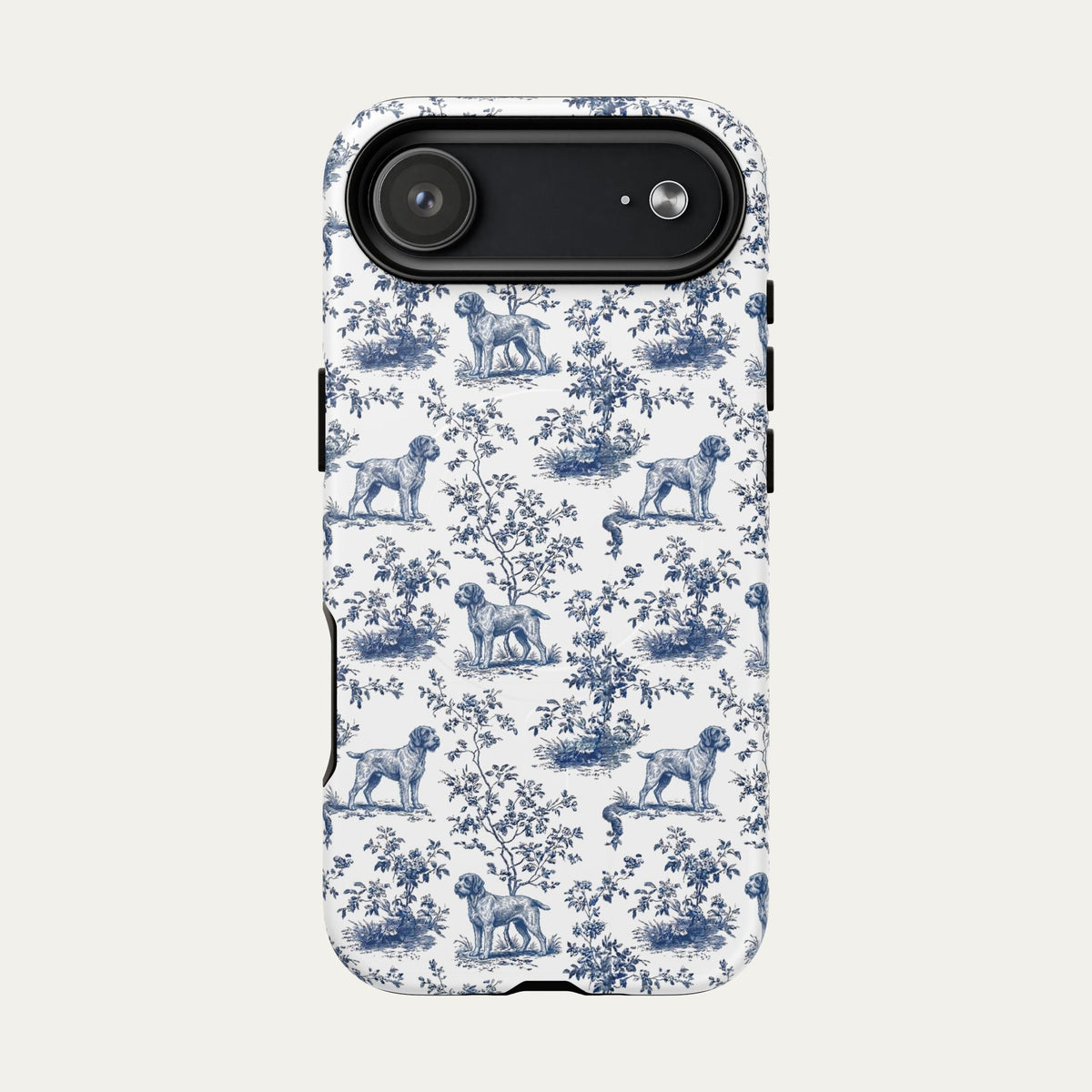 Wirehaired Pointing Griffon Blue Toile Phone case
