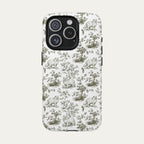 Persian Cat Sage Green Toile phone Case